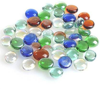 Bromine TRANSPARENT COLOUR STONES- 1 KG Vase Filler