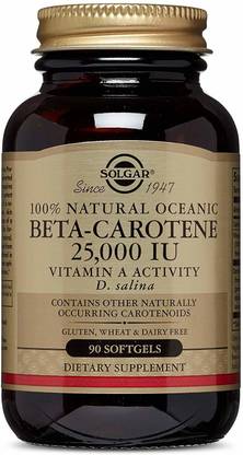 Solgar 100% Natural Oceanic Beta-Carotene, 25,000 IU, 90 Softgels