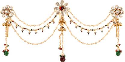 Om jewels Traditional Stylish Hair Accessories Juda Jewellery For Women Girl Hair Chain