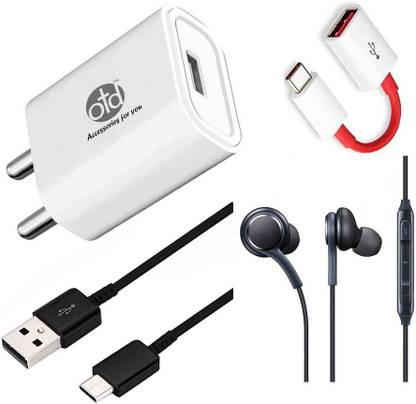 OTD Wall Charger Accessory Combo for Asus Zenfone 5Z, Asus Zenfone 7, Asus Zenfone 7 Pro, Asus ZenFone AR (ZS571KL)
