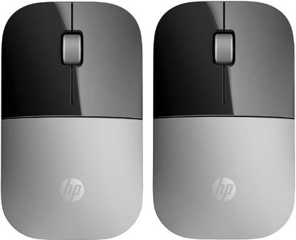 HP Z3700 Wireless Mouse Silver (Pack of 2) Wireless Ambidextrous Optical Mouse  with Bluetooth