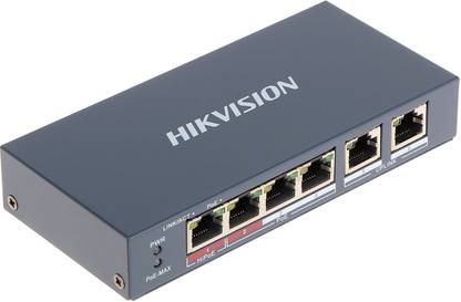 HIKVISION ETHERNET SWITCH DS-3E0106HP-E 2 Ports 100 Mbps Network Switch