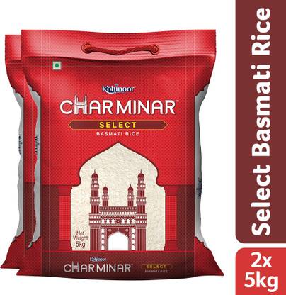 KOHINOOR Charminar Select Pack of 2 Basmati Rice (Long Grain)
