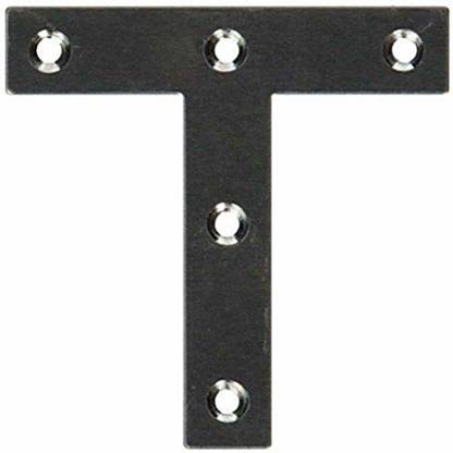 DIY Crafts 2 Pcs Angle Plate Corner Brace Flat T Shape Repair Bracket 10 Shelf Bracket