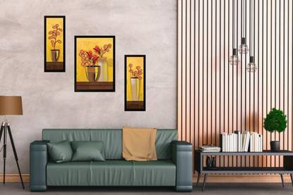 SheShagun Digital wall Canvas picture frame set of 3 pieces Pack of 3