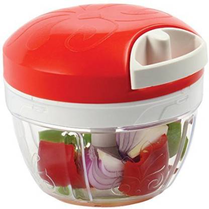 saanvishubh Multipurpose Manual Easy Spin Pull Rope Cutter Chopper Slicer Hand Shredder Requires no Electricity Fruits Vegetable Processor (Single Set) Vegetable & Fruit Grater & Slicer