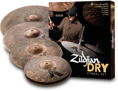 Zildjian KCSP4681 K Custom Cymbal Set - Special Dry Pack Clash Cymbal