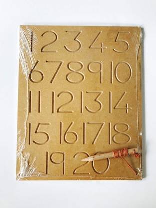 Ashmi Number Writing Practice Wooden Boards For Learning Kids