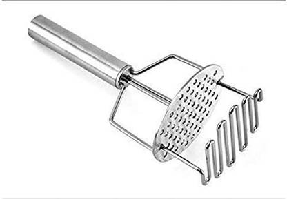TDO Stainless Steel Hand Masher (Dal/Lassi Ghotni)/Handmade Non-Stick Potato/Vegetable/Pav Bhaji Masher Stainless Steel Masher Steel Masher