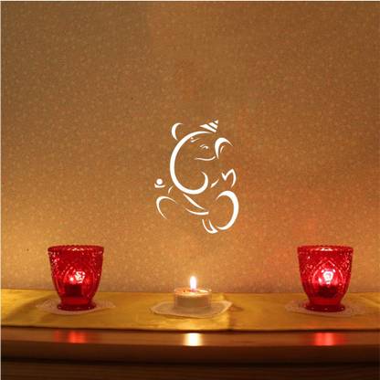 YMS Size:- 16" X 24" Shubha Ganesha Potriat Wall Stencil