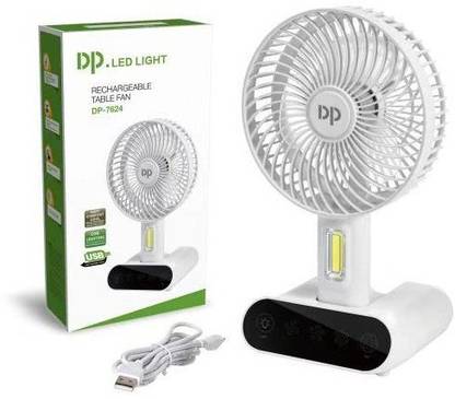 DP.LED RECHARGEABLE TABLE FAN 7624 USB Fan