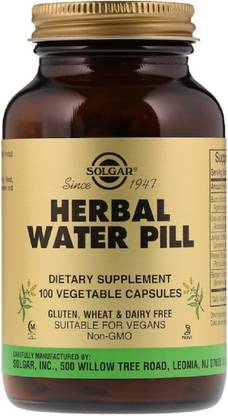 Solgar Herbal Water Pill, 100 Vegetable Capsules