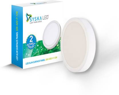 Syska LED Slim Surface Panel Round 4000K Ceiling Light Ceiling Lamp