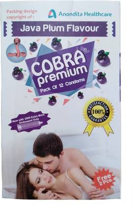 Cobra Premium Ultimate Pleasure with Java Flavour Extra Dottted pack of 1(12s) Condom