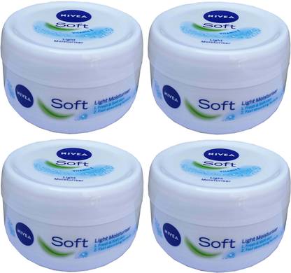 NIVEA Soft Moisturizing Cream 4 Units of 100ml each