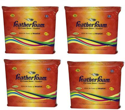 Feather foam Foam Solid Cushion Pack of 4