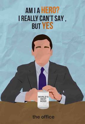 The office Tv series Michael Scott Poster Paper Print
