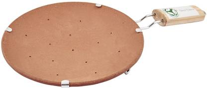Trinity Clay Non Stick Tawa Making Low Calories rotis Tawa 22.4 cm diameter