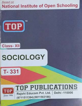 Top NIOS Class 12 Sociology Guide T-331