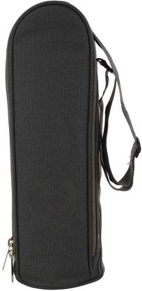 Sanchi Creation Elite Polyester Round Zipper Insulated Bottle Cover (Black, 1 L)