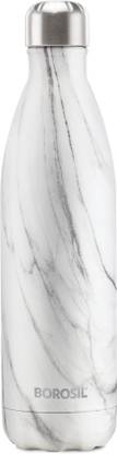 BOROSIL Bolt Marble Vacuum Insulated 750 ml Water Bottle, 24 Hours Hot and Cold Flask 750 ml Bottle