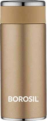 BOROSIL Travelsmart Vacuum Insulated Bottle, 6 Hrs Hot & 8 Hrs Cold, Rose 200 ml Flask