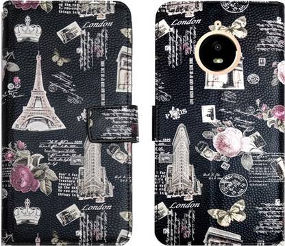 MYSHANZ Wallet Case Cover for Motorola Moto E4 Plus