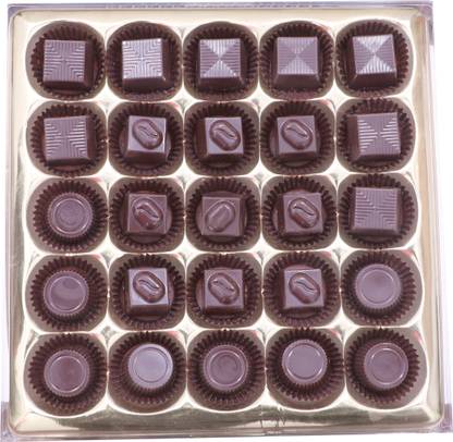 Choco coco 25 Pcs Square Shape Crystal Chocolate Box Truffles