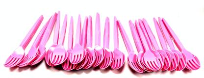 Tesco 10 PCS OF FORK 10 PCS OF SPOONS Plastic Cutlery Set