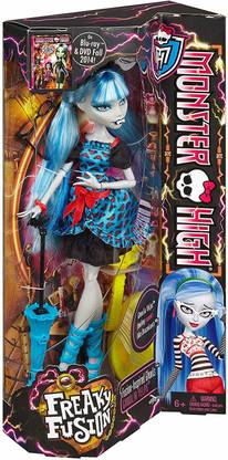 MONSTER HIGH Mattel Freaky Fusion Ghoulia Yelps Doll