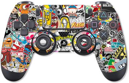 GADGETSWRAP PS4C4077 - Printed sticker bomb Skin For PS4 Controller (With Matte Lamination)  Gaming Accessory Kit