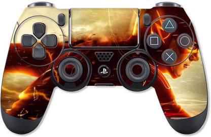 GADGETSWRAP PS4C4405 - Printed the flash Skin For PS4 Controller (With Matte Lamination)  Gaming Accessory Kit