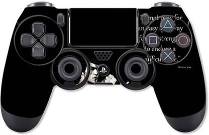 GADGETSWRAP PS4C1689 - Printed Bruce Lee Quote DO NOT PRAY Skin For PS4 Controller (With Matte Lamination)  Gaming Accessory Kit