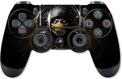 GADGETSWRAP PS4C3325 - Printed Mortal kombat x scorpion face ninja mask amazing Skin For PS4 Controller (With Matte Lamination)  Gaming Accessory Kit