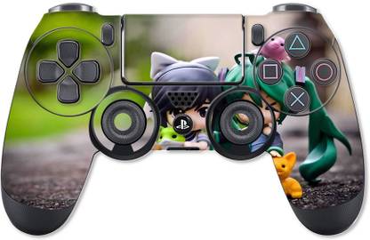 GADGETSWRAP PS4C1121 - Printed Animated Boy Girl Skin For PS4 Controller (With Matte Lamination)  Gaming Accessory Kit