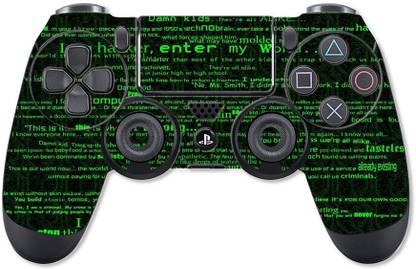 GADGETSWRAP PS4C4306 - Printed the hacker Skin For PS4 Controller (With Matte Lamination)  Gaming Accessory Kit