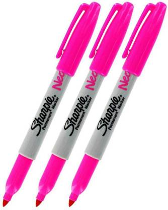 Sharpie Neon Permanent Marker, Neon Pink Ink