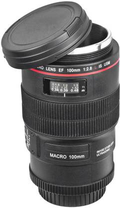 Zenko Camera Lens Cup 350ml , EF Macro 100mm Thermos Travel Coffee with bag Stainless Steel Coffee Mug  (350 ml) at Rs. 345