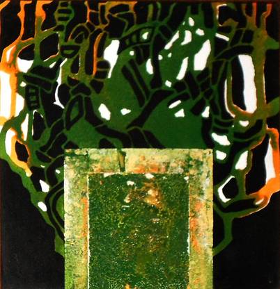 CHITRAKOOT ART GALLERY ABSTRACT ART Acrylic 44 inch x 44 inch Painting
