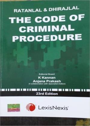Ratanlal & Dhirajlal The Code Of Criminal Procedure - English 2020 Edition