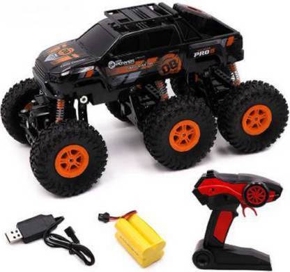 Fun Wheels Full Function 6 Wheel Rechargeable 4WD Remote Control Monster Truck