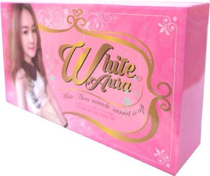 WHITE AURA Carrot Extract Soap For Skin Glow And Radiance