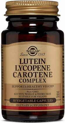 Solgar Lutein Lycopene Carotene Complex, 30 Vegetable Capsules