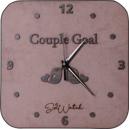 couple goal Analog 24 cm X 24 cm Wall Clock