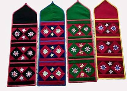 Ayush Crafts Wall Hanging Velvet Cloth Wall Decor Letter Holder Pack of 5