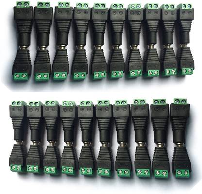 EXPERTRONICS (20 SET) DC Pin Connector 4 Male + 4 Female DC Pin Connector Male and Female Wire Connector
