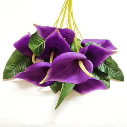 artificial hub Anthurium artificial flower Purple Peace Lily Artificial Flower