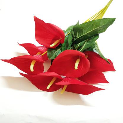 artificial hub Anthurium artificial flower Red Peace Lily Artificial Flower