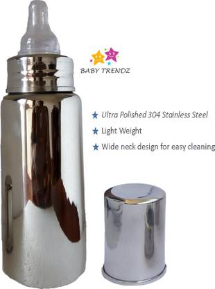 Baby Trendz Stainless Steel Baby Feeding Bottle - 250 ml