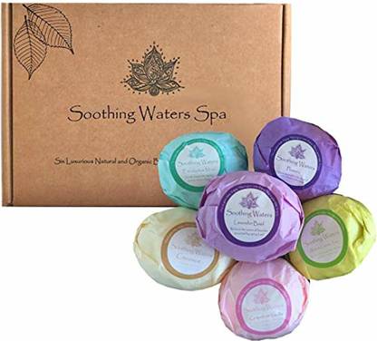 Soothing Waters Spa Spa Natural, Vegan, Organic Bath Bombs Gift Set